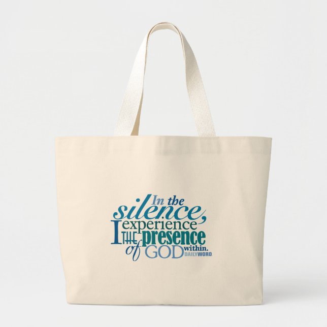 DAILY WORD®  “Silence” Canvas Bag (Front)