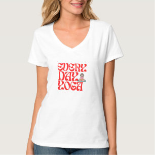 Daily Yoga for Mind & Body Balance Calm Design T-Shirt