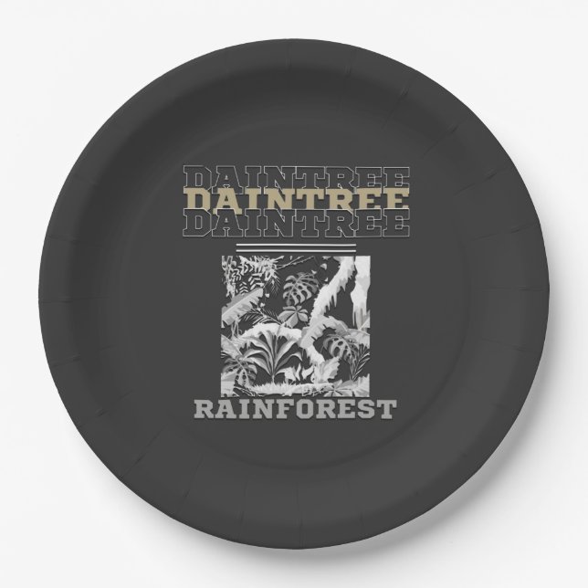 Daintree Rainforest Paper Plate (Front)