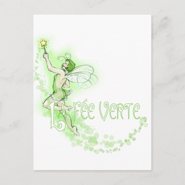 Dainty Absinthe La Fee Verte I Postcard (Front)