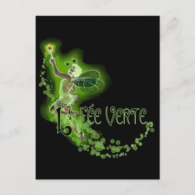 Dainty Absinthe La Fee Verte I Postcard (Front)