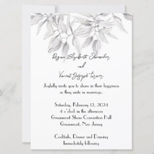 Dainty and Elegant Wedding Invitation