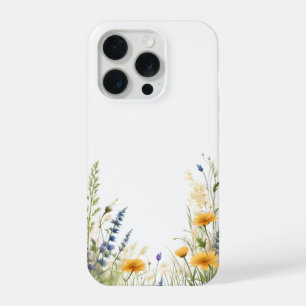 Dainty Beauty: Willowy Wildflower And Grasses, iPhone 15 Pro Case