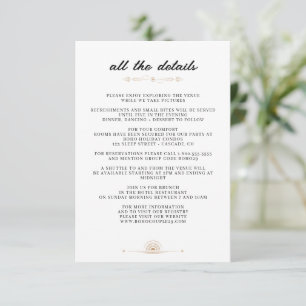 Dainty Celestial Wedding Enclosure Card
