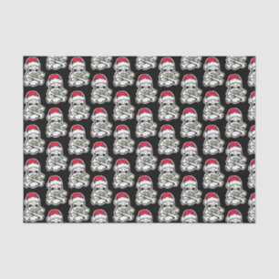 Dainty Christmas Skulls tissue paper