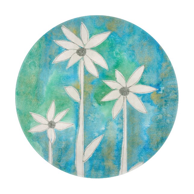Dainty Daisies I Cutting Board (Front)