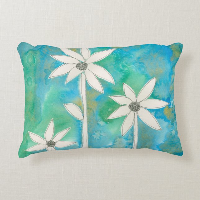 Dainty Daisies I Decorative Cushion (Front)