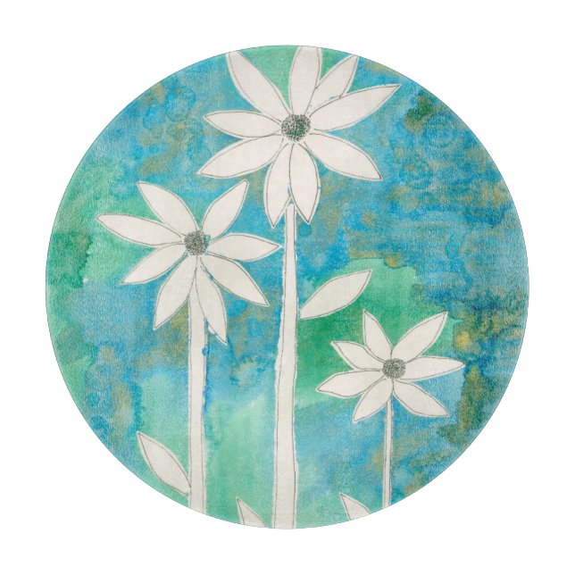 Dainty Daisies II Cutting Board (Front)