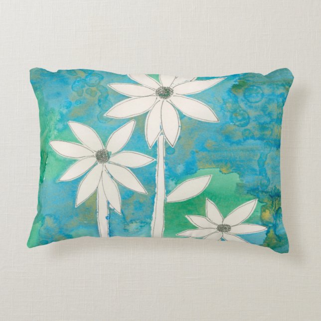 Dainty Daisies II Decorative Cushion (Back)