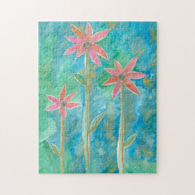 Dainty Daisies III Jigsaw Puzzle (Vertical)