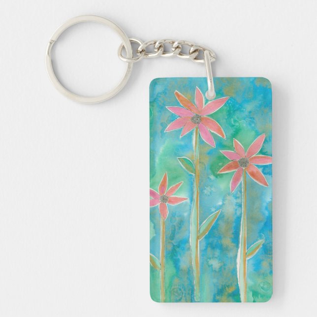 Dainty Daisies III Key Ring (Front)