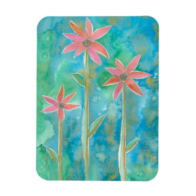 Dainty Daisies III Magnet (Vertical)
