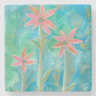 Dainty Daisies III Stone Coaster