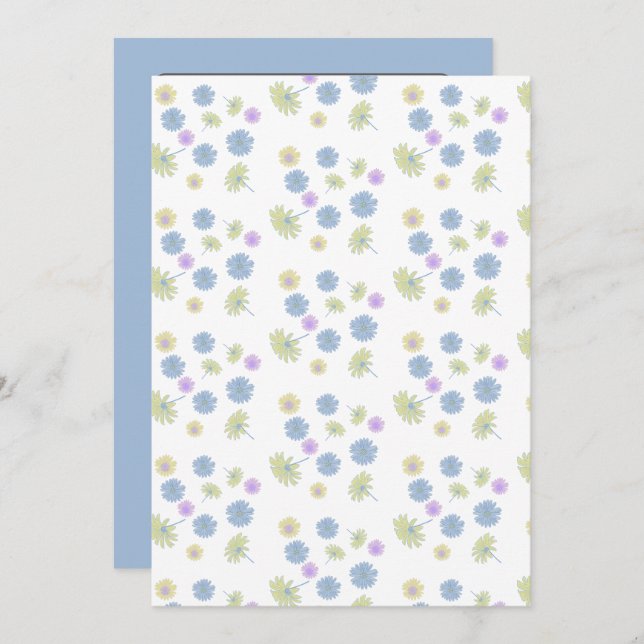 Dainty Daisies Invitation  (Front/Back)