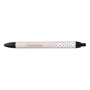 Dainty Dots Black Ink Pen