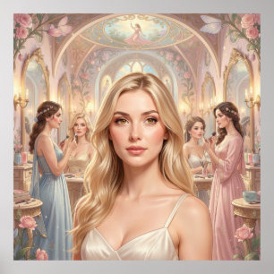 Dainty Flora & Classical Beauty Poster