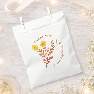 Dainty Florals Elegant THANK YOU BABY SHOWER Favour Bags
