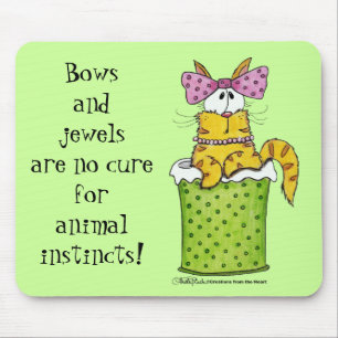 Dainty Garbage Kitty Mouse Mat
