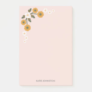 Dainty korean dusty wild rose pink paper post-it notes