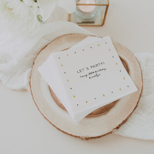 Dainty Lemon Party Napkin