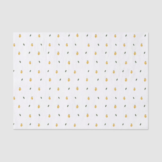 Dainty Lemon Pattern Tissue Paper (Front)