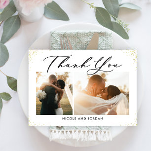 Dainty Sprinkles Flat Thank You Note Card