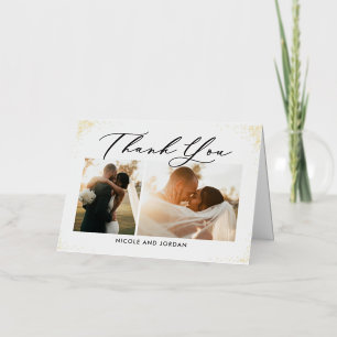 Dainty Sprinkles FOIL Photo Thank You Card