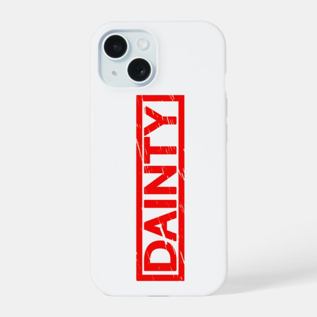 Dainty Stamp iPhone 15 Case (Back)