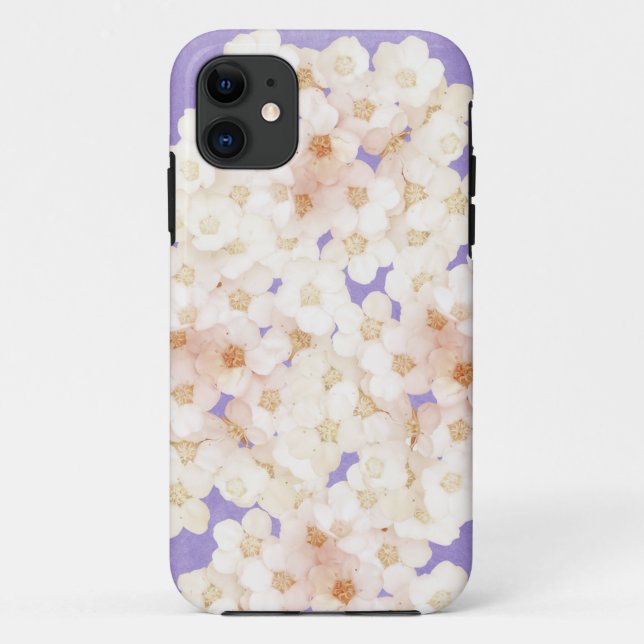 dainty  white flowers Case-Mate iPhone case (Back)
