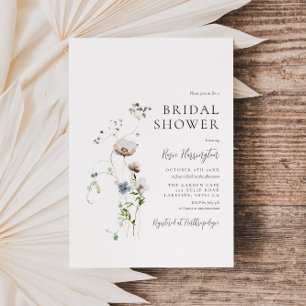 Dainty Wildflower Bridal Shower Invitation