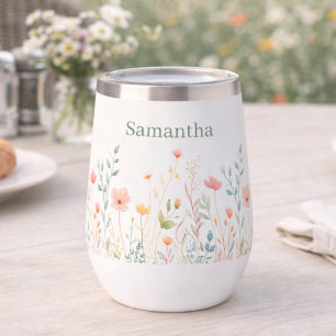 Dainty Wildflower Personalised Name