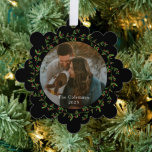 Dainty Wreath Photo Ornament Christmas Card<br><div class="desc">A holiday card that can be hung on the tree or attached to gifts. Visit berryberrysweet.com for stylish stationery and personalised gifts.</div>