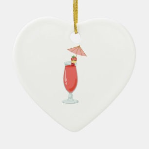 Daiquiri Cocktail Ceramic Tree Decoration