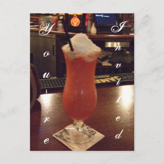 Daiquiri Cocktail Party Invitation Postcard