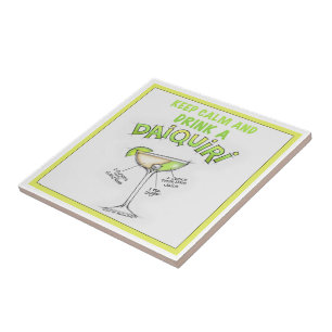 DAIQUIRI RECIPE COCKTAIL ART TILE