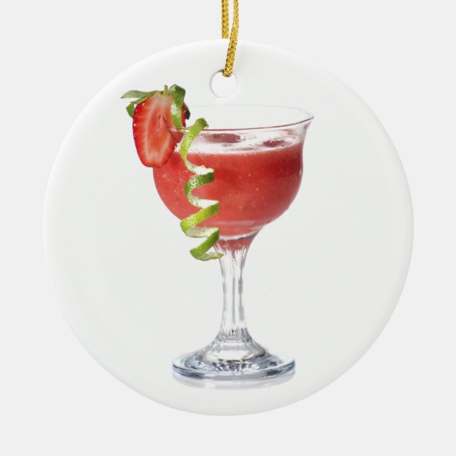 Daiquiri Strawberry Ornament (Front)