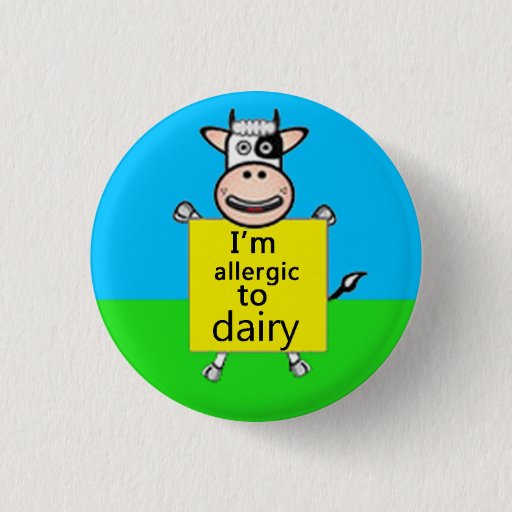 Image of Dairy Allergy Alert 3 Cm Round Badge