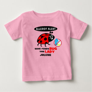 Dairy Allergy Alert Ladybug Shirt