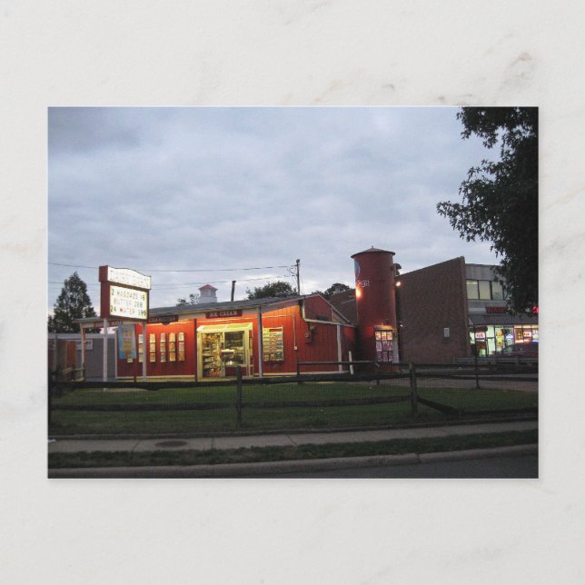 Dairy Barn on Long Island Postcard (Front)