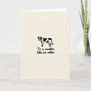 Dairy Best Mothers Day Card