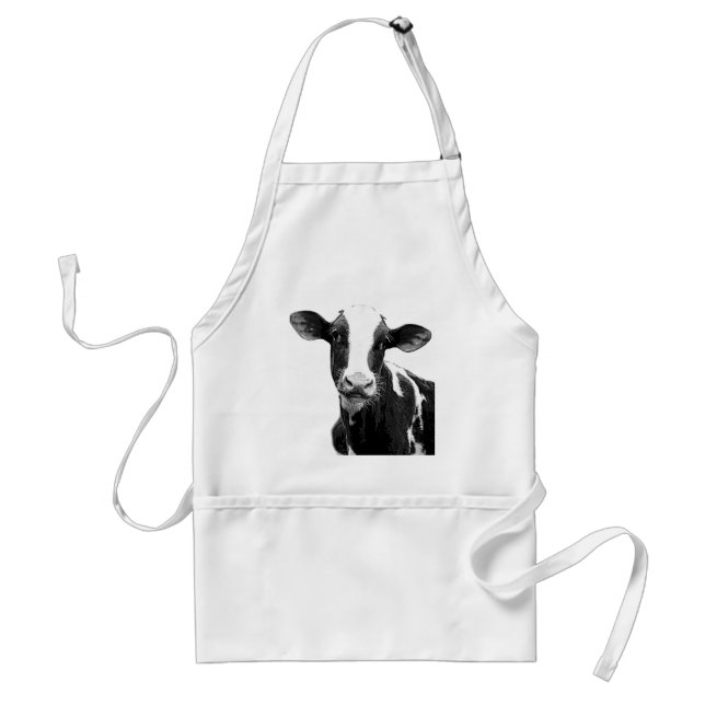 Dairy Cow - Black and White Dairy Calf Standard Apron (Front)