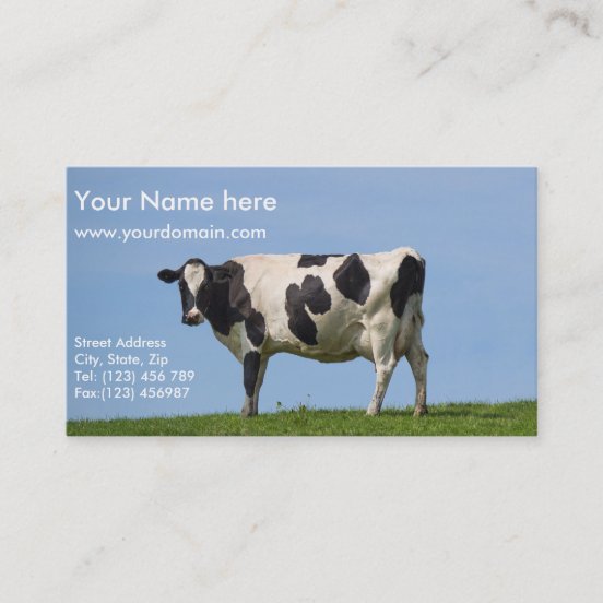 Dairy Farm Business Cards Zazzle UK