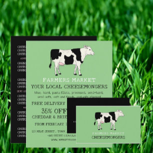 Dairy Cow, Cheesemonger Advertising Flyer