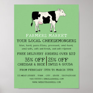 Dairy Cow, Cheesemonger Advertising Poster
