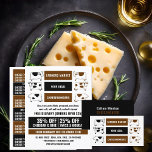 Dairy Cow Design, Cheesemonger Advertising Flyer<br><div class="desc">Dairy Cow Design,  Cheesemonger Advertising Flyers By The Business Card Store.</div>
