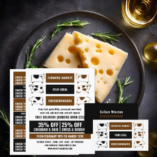 Dairy Cow Design, Cheesemonger Advertising Flyer