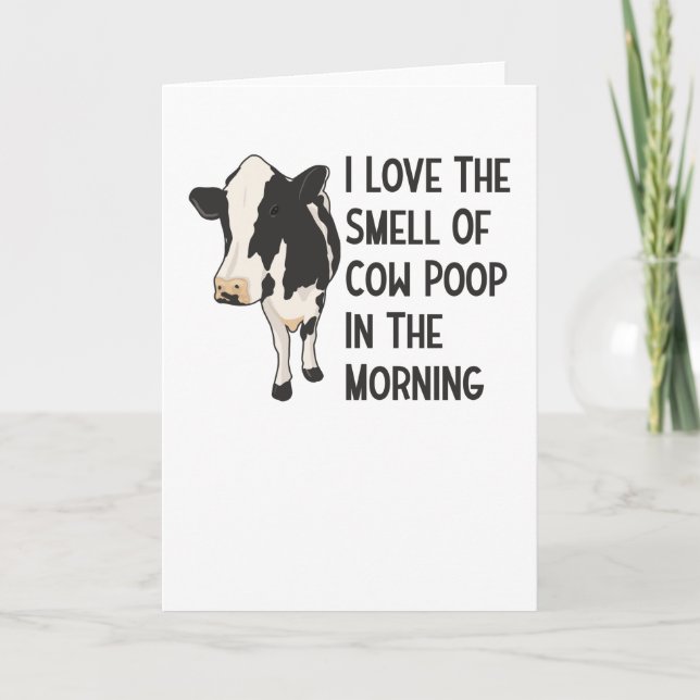 Dairy Cow Farmer Cow Farmer Cow Pasture Cowshed Card (Front)