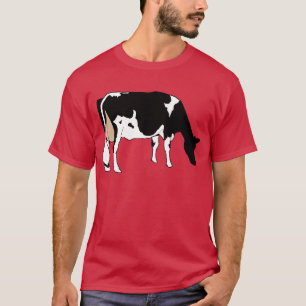 Dairy Cow, Holstein, Black and White, Original Dra T-Shirt