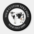 Dairy Cow Icon Logo Custom 