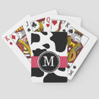 Dairy Cow Pattern with Red Monogrammed